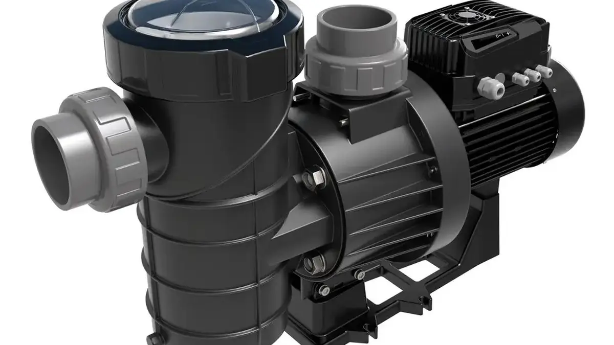 pool-pump-installation-riverside - Pool Time Variable-speed pool pump with a digital control panel for a Riverside, CA pool