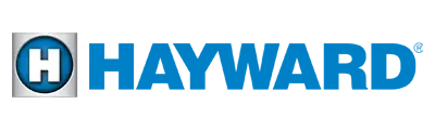 Hospital logo: white H in a blue circle on a gray square, next to a solid blue header bar.